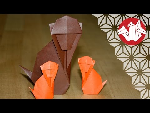 折り紙 猿 折り方 簡単なサル 立体の難しい 申 さる の折り紙