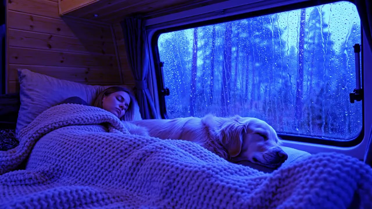 Loud Rainstorm Sounds with Distant Thunder for Deep Sleep and Relaxation