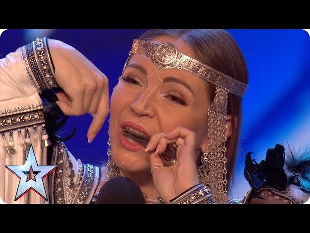 Will jaw harpist Olena be galloping through with her unique HORSE noises?! | Auditions | BGT 2018