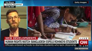 Matthew Smith -- Rohingya education CNNi interview