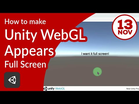 How to make a Unity WebGL completely Full Screen Full Width and Height according to browser window