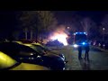 Grote autobrand Eksterlaan Vlaardingen - 13-04-2010 om 04h45