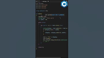 Buat Running Text Menggunakan C++  #cpp #c #coding #codingindonesia #like #codingpemula #shortsvideo