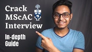 How to crack MScAC Application Interview | Interview tips for MScAC at University of Toronto
