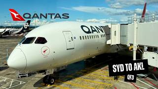 QANTAS B787-9 QF3 Economy Class - Sydney to Auckland, Trans Tasman In A Wide Body Aircraft (4K)