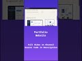 Create a Minimal Developer Portfolio (Vite + Tailwind + JSX) - Full Project &amp; Code