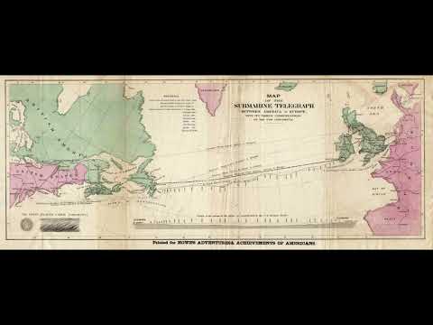 إنشاء أول خط تلغراف عبر المحيط الأطلسي في ٥ آب ١٨٥٦