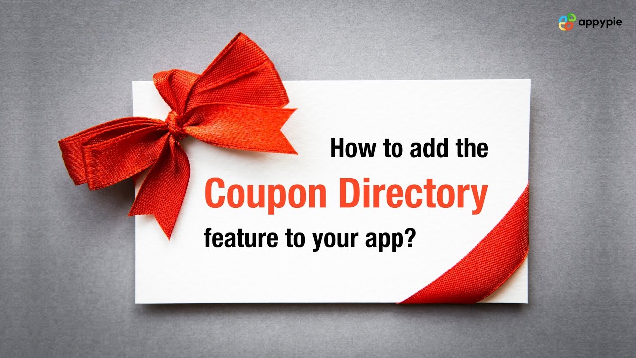 How to add the Coupon Directory feature to your app?