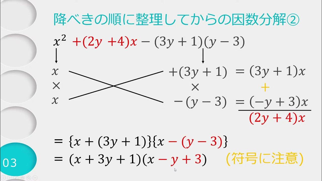 複雑 な 因数 分解