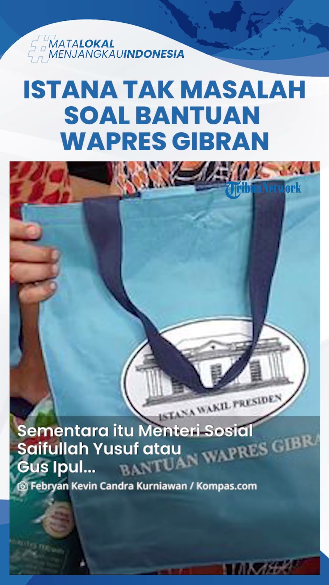 Bantuan Wapres Gibran Dikritik, Istana dan Kemensos Tak Ambil Pusing: Enggak Papa Tidak Ada Masalah
