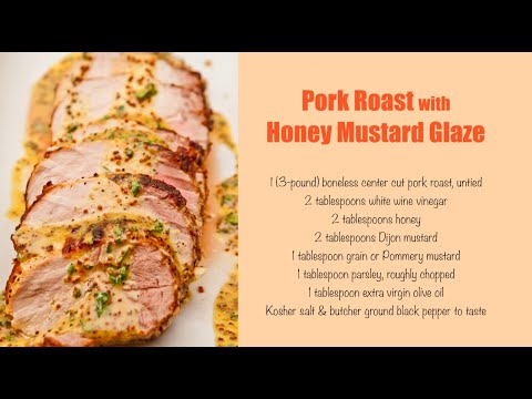 Pork Roast with Honey Mustard Glaze