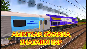 Amritsar Swarna Shatabdi in DEL Route in MSTS Open Rails by Sumit Mehrotra