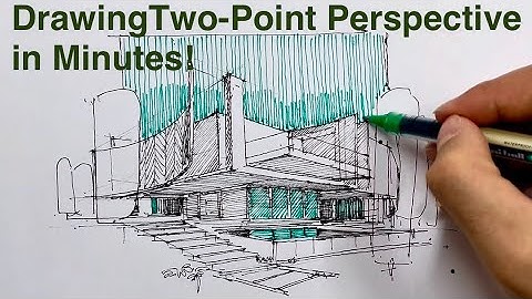 Learn Two-Point Perspective Sketching | Architectural Sketch Tutorial‌ #Sketching #Architecture #art