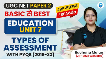 Types of Assessment PYQs (2019-23) | UGC NET Education 2024 | Rachana Mam JRFAdda