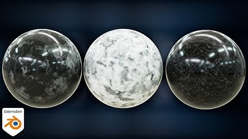 Three Procedural Marble Materials (Blender Tutorial)