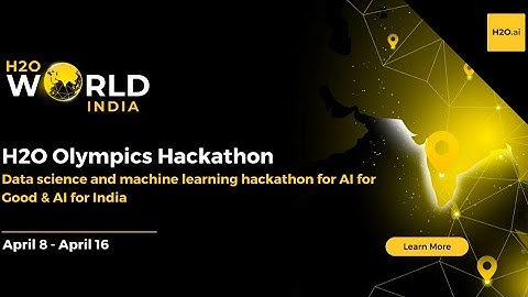 H2O Machine Learning Hackathon Announcement
