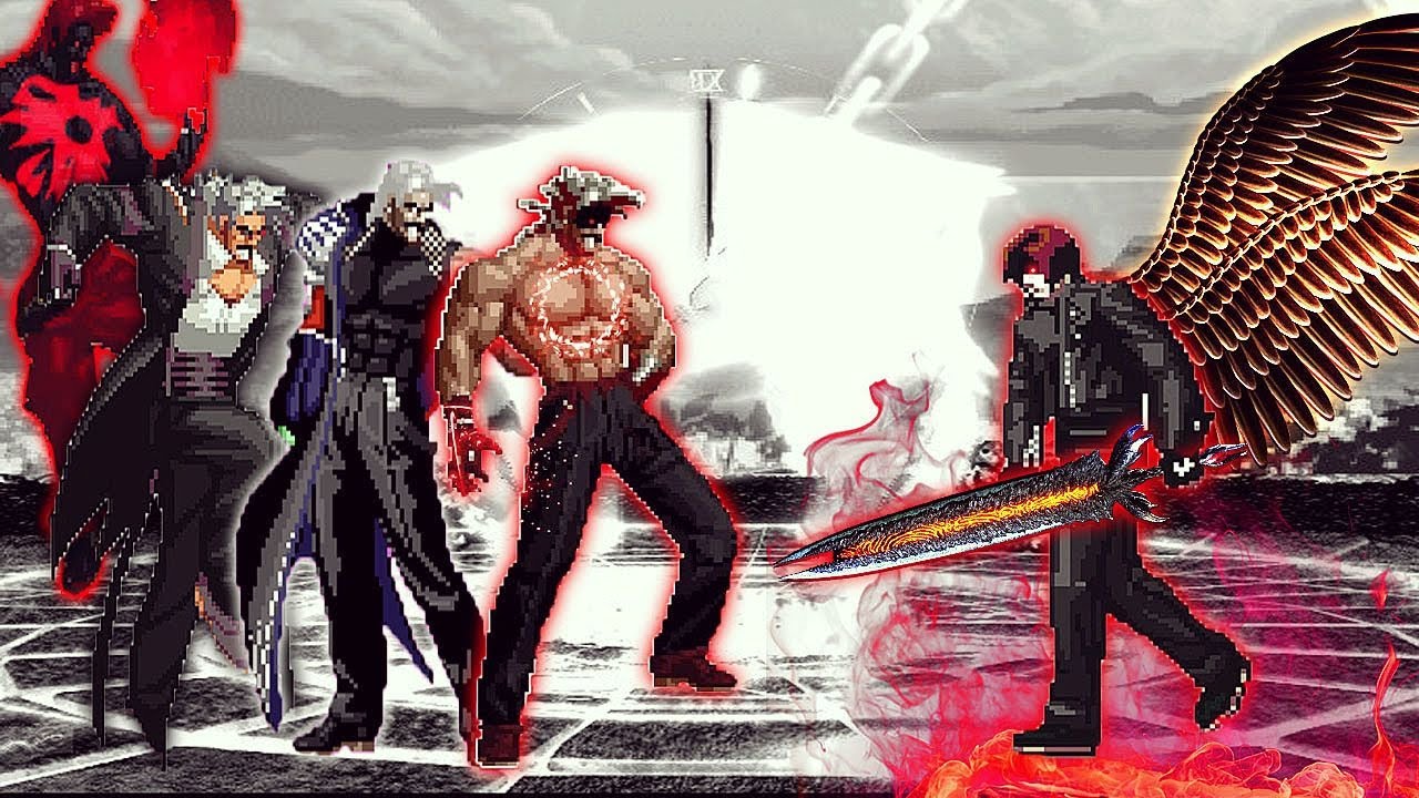 [Mugen KOF] Orochi Element Kyo Vs Ultimate Rugal Team - YouTube