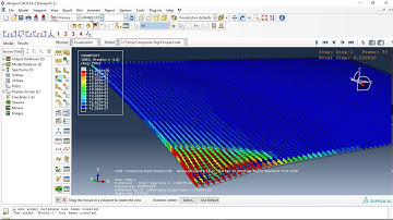 Simulation rigid impact on to the sandwich panel in Abaqus