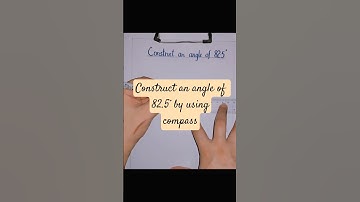 How  to make an angle of 82.5° by using compass #shorts #edits #geometry #maths #ytshorts #growth