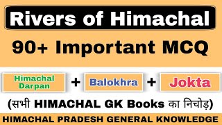 Rivers of Himachal MCQ | 90+ Important Questions | HP GK Series | hpexamaffairs