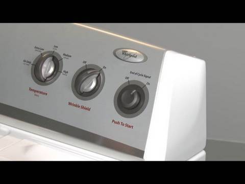 Start Switch - Whirlpool/ Kenmore Dryer: Lint Filter on Top