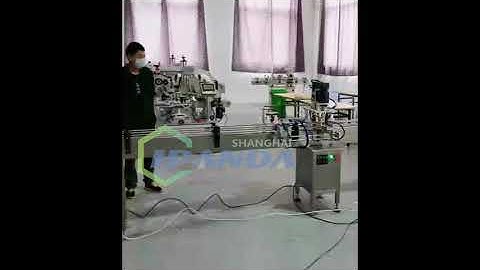 Automatic hand sanitizer spray filling capping labeling machine for full line
