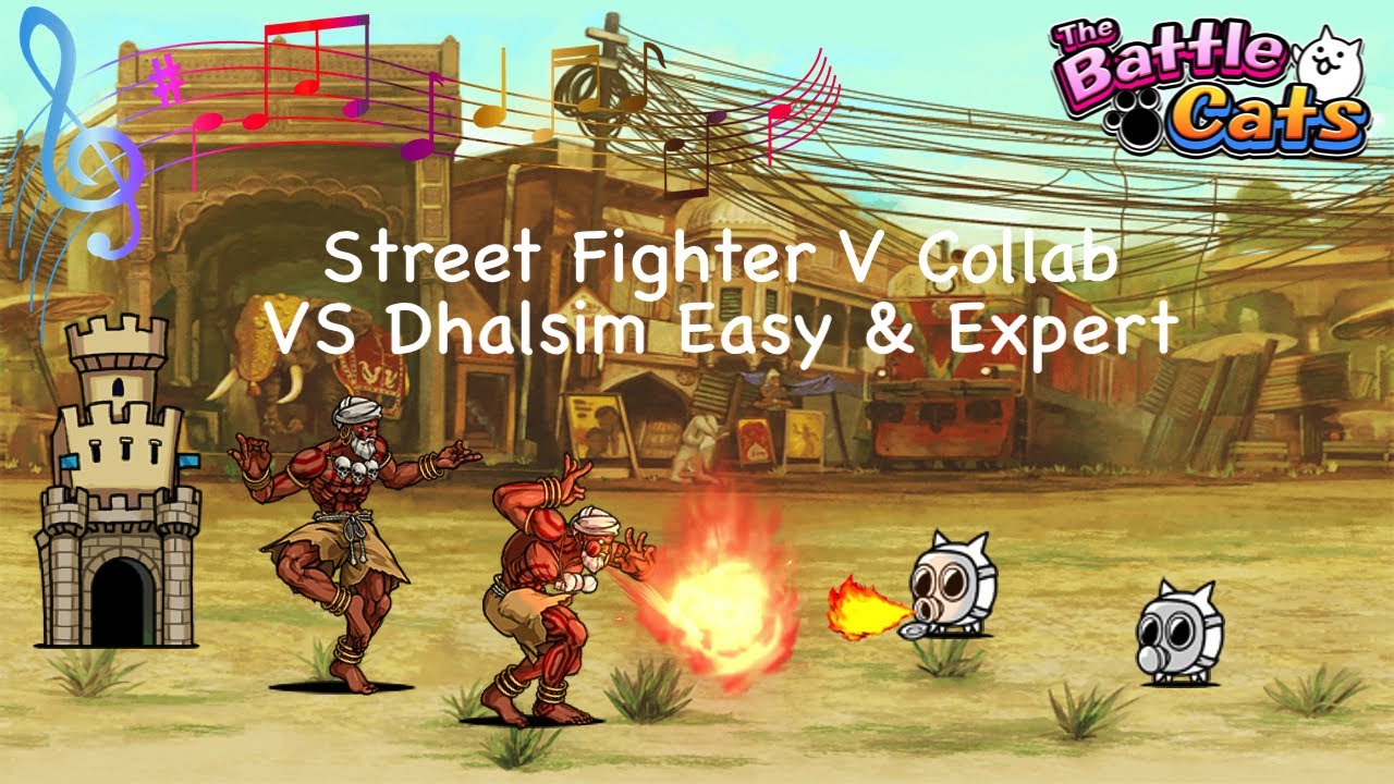 Battle Cats Music: Street Fighter Dhalsim Theme! New Challenger!