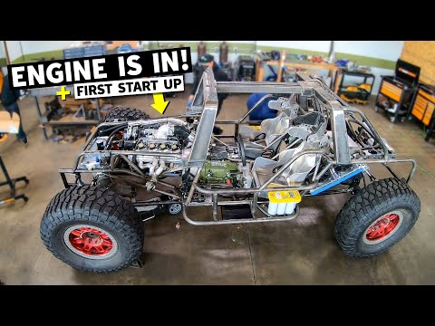 FIRST START! Our HALO Warthog's 1,000 Horsepower TWIN TURBO 438ci Ford Windsor V8 arrives!