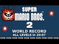 ALL LEVELS Speedrun in 20:57 • Super Mario Bros. 2 [FORMER WORLD RECORD]