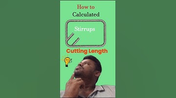 How to calculated stirrups cutting Length 🤔
