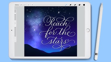 How to make beautiful calligraphy flourishes in Procreate | iPad calligraphy flourishes #calligraphy