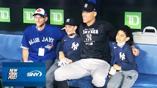 Yankees Aaron Judge makes a dream come true for young fan who meets him pregame | SNY
