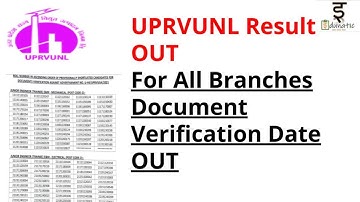 UPRVUNL JE Result Out | Big Update For Junior Engineers | Document Verification |  List #edunnatic