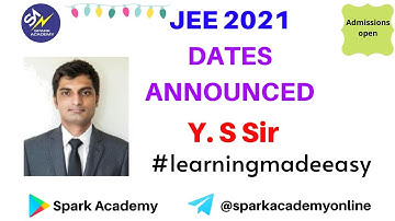 JEE 2021 DATES ANNOUNCED|NEW PATTERN|KNOW EVERYTHING ABOUT THE EXAM