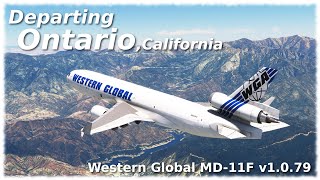 Msfs Tfdi Md-11F Take Off From Ontario, California