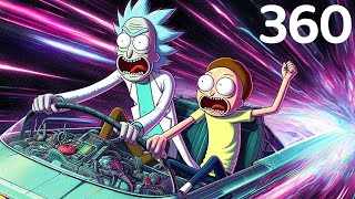 Rick & Morty Roller Coaster in VR 360