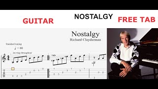 Nostalgy ‐ Richard Clayderman - Guitar TAB