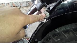 картинка: Пневмоамортизатор на Yamaha drag star 400