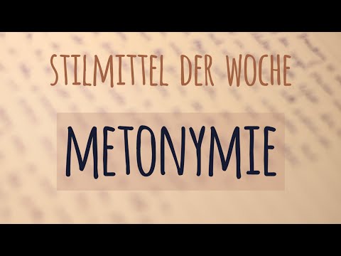 Video: Was Ist Metonymie?