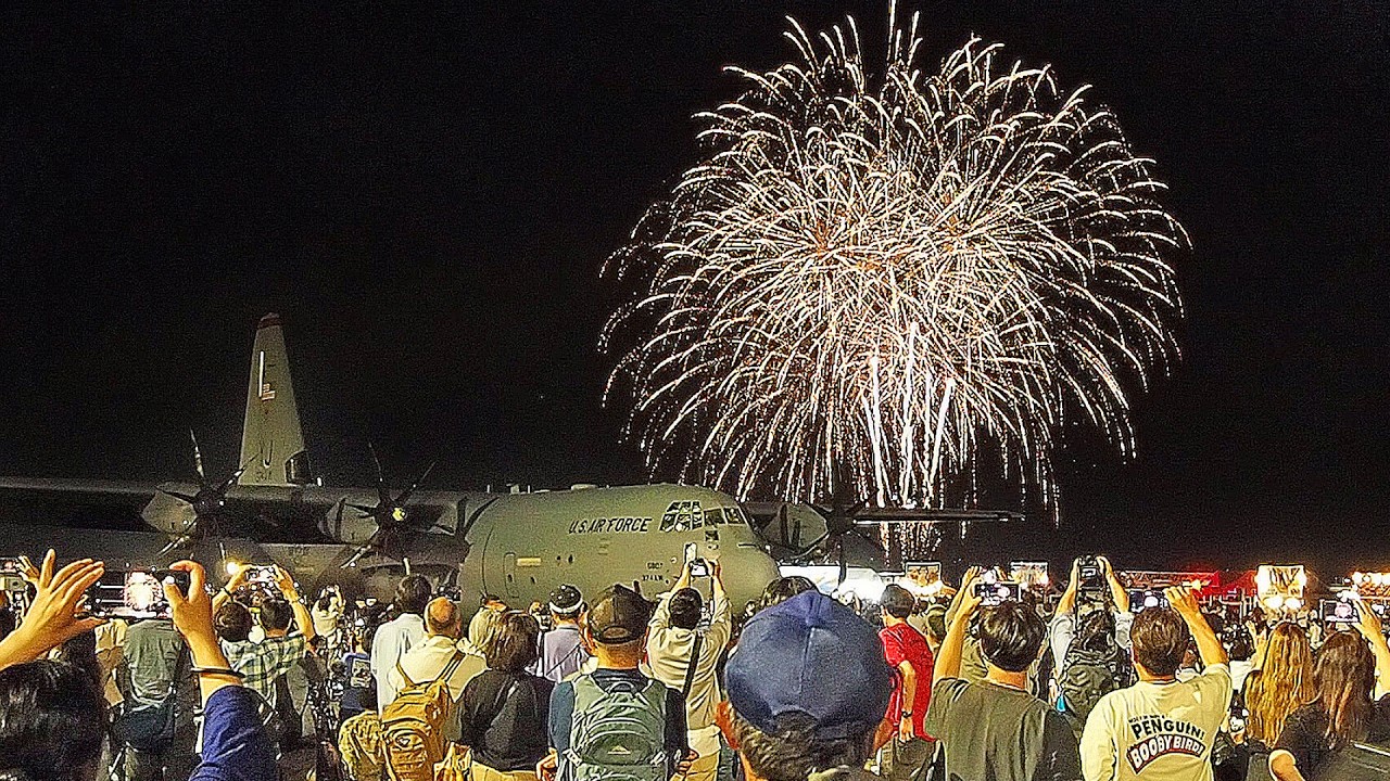横田基地 日米友好祭2026のフィナーレを飾る花火 2026/5/17
