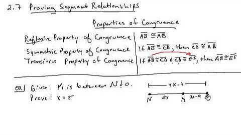 2.7 Proving Segment Relationships