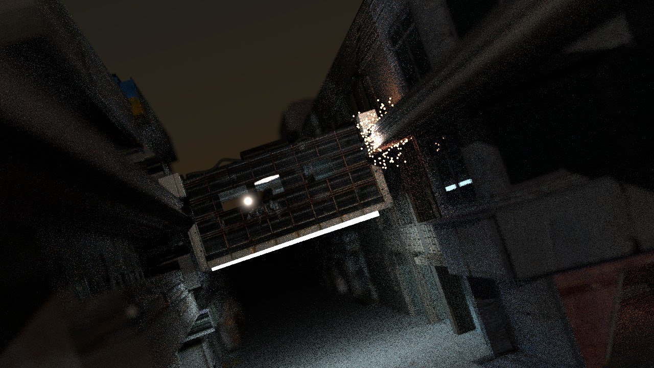 Blender 改造車両が廃墟路線を疾走するアニメ Youtube