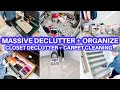 EXTREME CLEAN WITH ME DECLUTTER ORGANIZE | CLEANING MOTIVATION | CLOSET CLEAN OUT | DEEP CLEANING