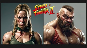 Street Fighter 2 Characters During GAME OVER Moment - When Asking AI to Make It Real.