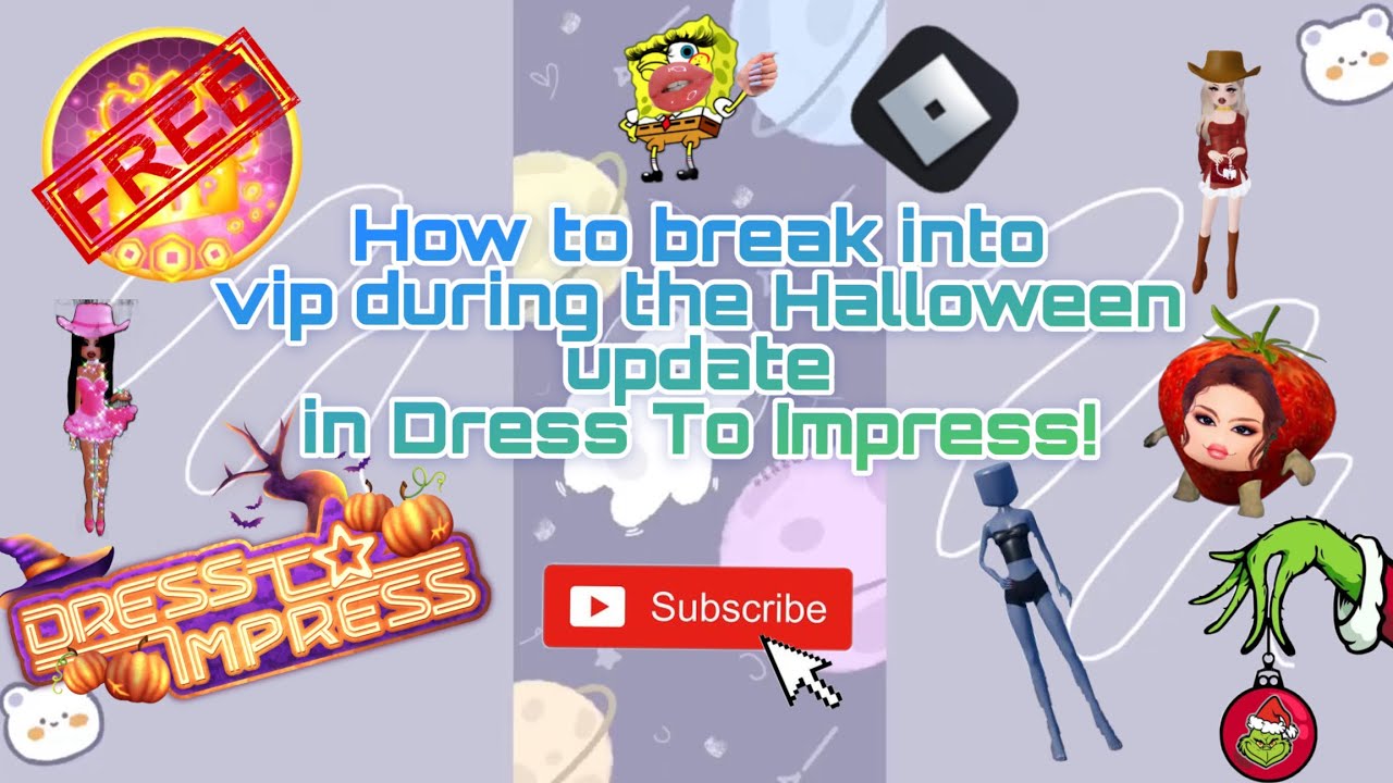 How To Break Into *FREE VIP* In The *NEW* Halloween Update In Dress To ...