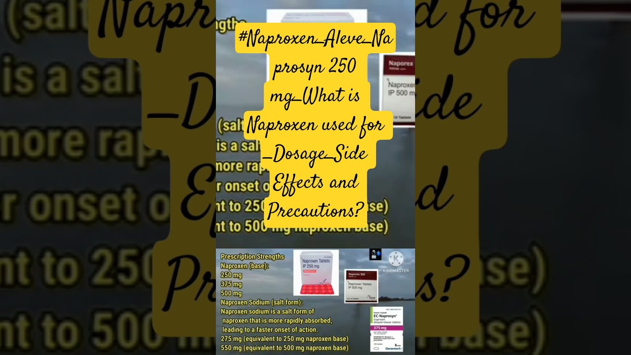  Naproxen Vs Ibuprofen NSAID Aleve Arthritis Pain Relief