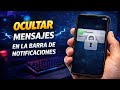 Cómo ocultar los mensajes de WhatsApp en la barra de notificaciones 