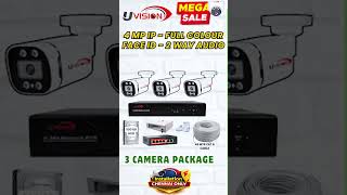 Uvision 4MP 3 IP CCTV Camera Installation in Tiruvottiyur Chennai | With AI "Face Detection &amp; 2-WA"