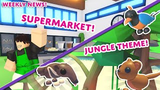 The JUNGLE THEME Is Coming! New JOBS! A Supermarket?! RAISING THE BUCKS CAP?! Adopt Me! On Roblox!