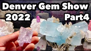 Denver Gem Show 2022 part4 Kunzite, Aquamarine, & High End Turquoise